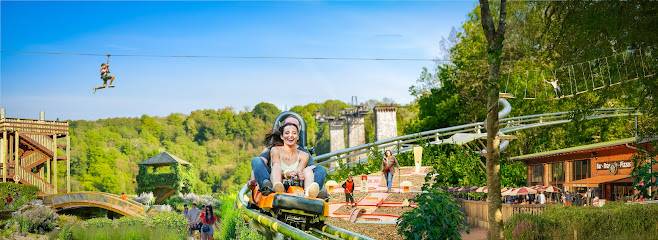 Activité : Normandie Luge, Site de loisirs Nature et Sensations, Luge sur rails, Accrobranches, Tyroliennes, Jardin, Minigolf