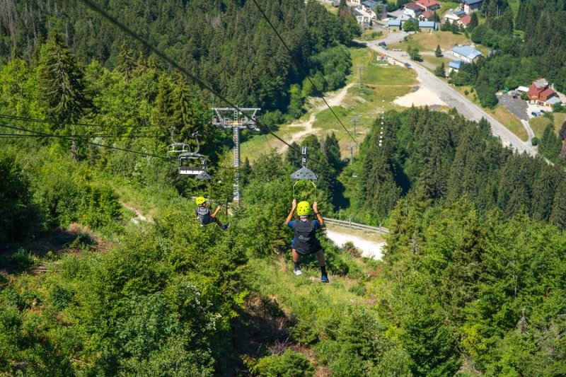 Activité : Tyrolienne