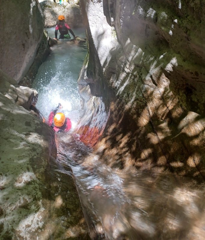 Activité : Canyoning dans le Trièves et autour de Grenoble -Vercors, Diois et Devoluy