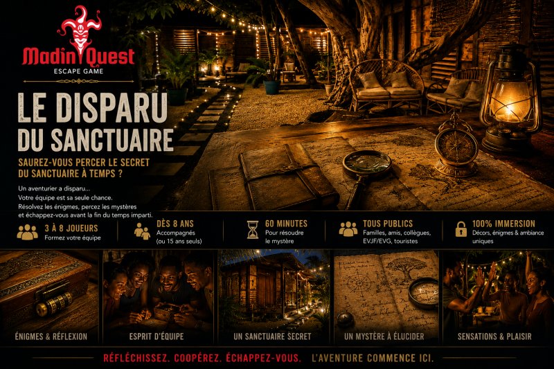 Photo : Escape Game / le disparu du Sanctuaire