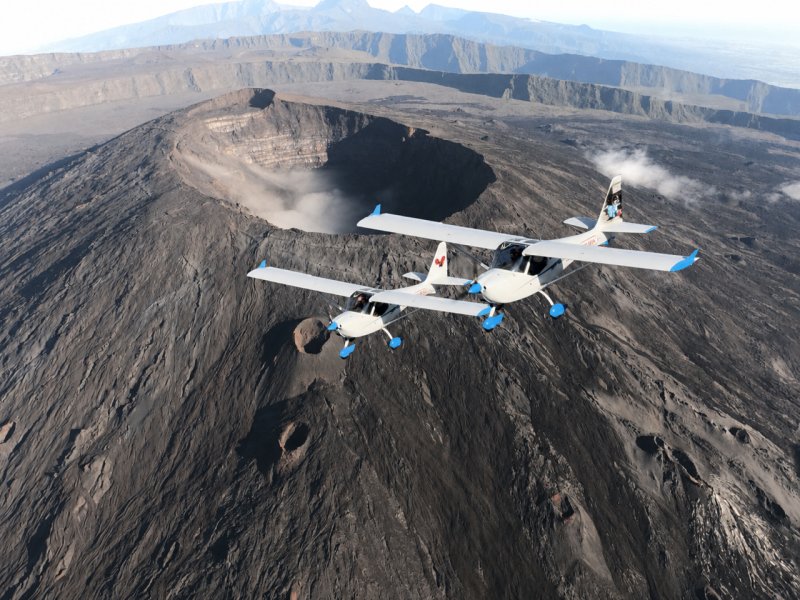 Photo : Survol de la Réunion en ULM