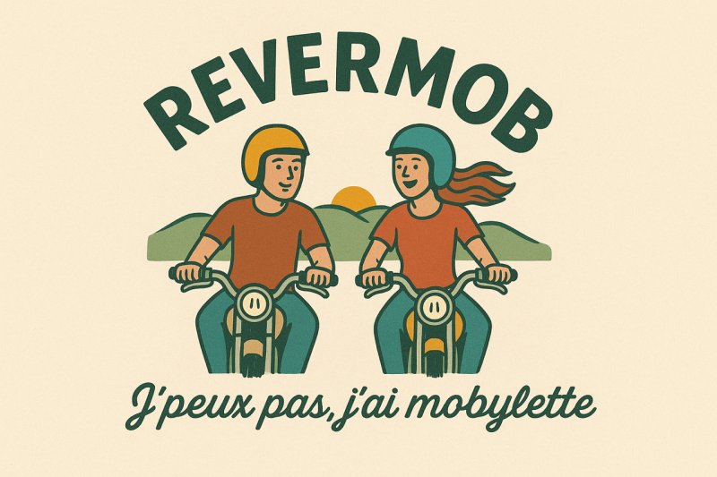 Photo : Balade en mobylette