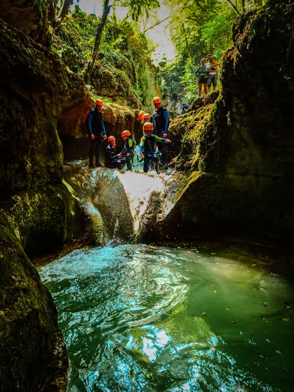 Activité : Canyoning Lac d'Aiguebelette, canyon du Grenant