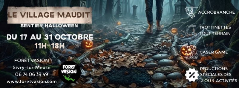 Halloween Le village Maudit — visuel événement