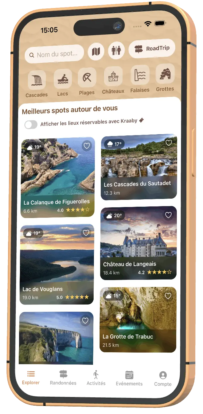 Aperçu de l'application Kraaby