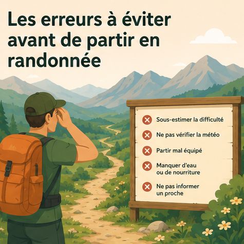 Les erreurs à éviter avant de partir en randonnée