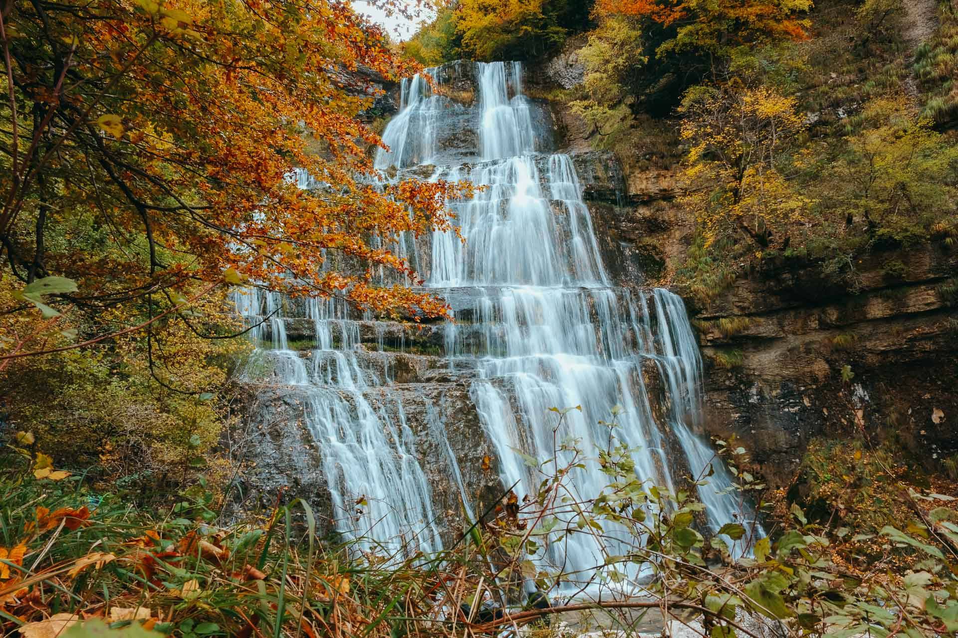 Photo de La cascade de l'Éventail / Hérisson