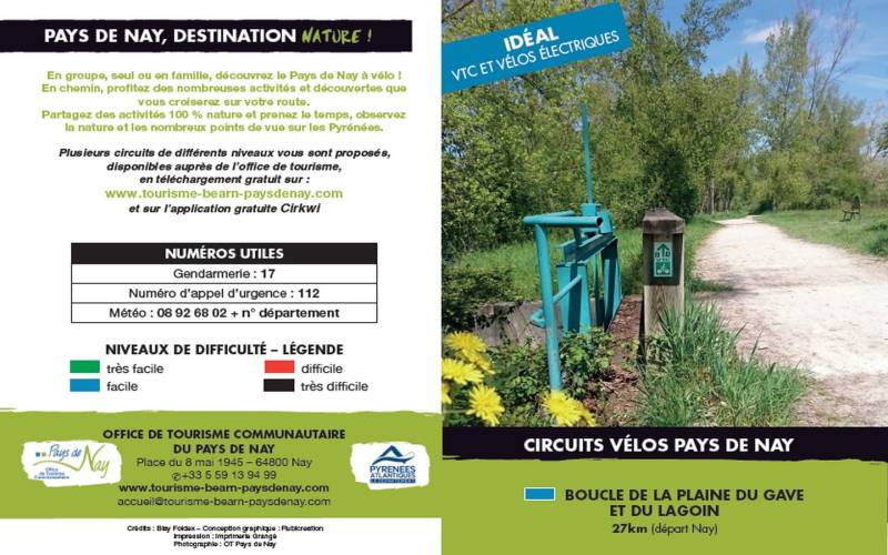 Randonnée : Circuit vélo 2 : boucle de la plaine du Gave et du Lagoin
