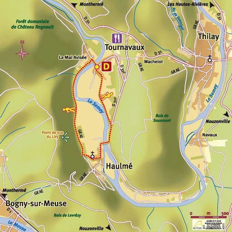 Randonnée : Balade à pied: La plaine de Tournavaux