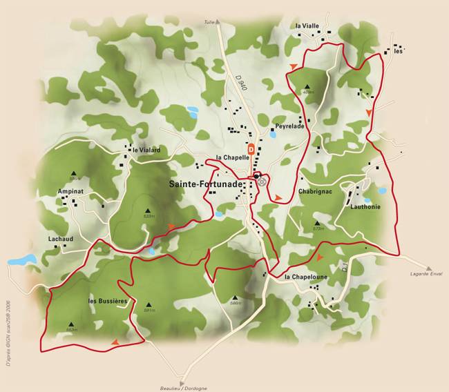 Randonnée : Les Puys de Sainte Fortunade