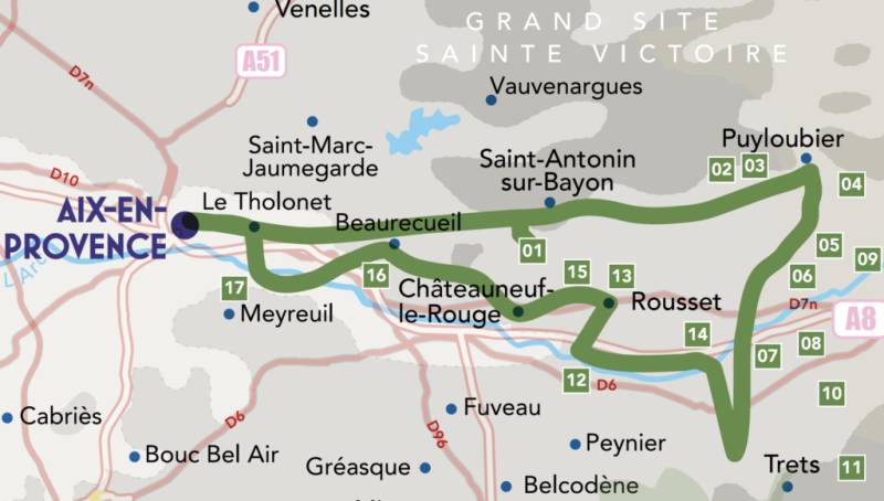 Randonnée : Le vignoble de Sainte-Victoire, sous l'oeil de Cezanne