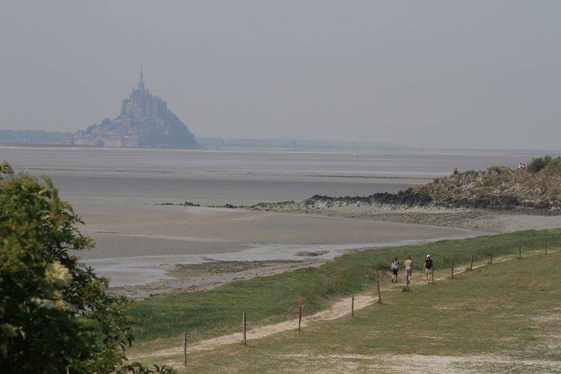 Randonnée : Les chemins du Mont-Saint-Michel - Chemin de Barfleur - Saint-Jean-le-Thomas - Le Mont-Saint-Michel