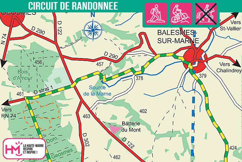 Randonnée : La source de la Marne - PR N°15