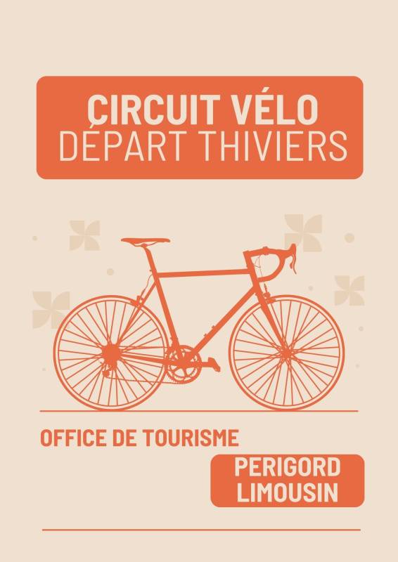 Randonnée : Boucle vélo 61 km  Thiviers via Sarlande, Excideuil