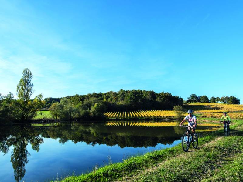 Randonnée : Cadillon : entre crêtes et vignoble à VTT