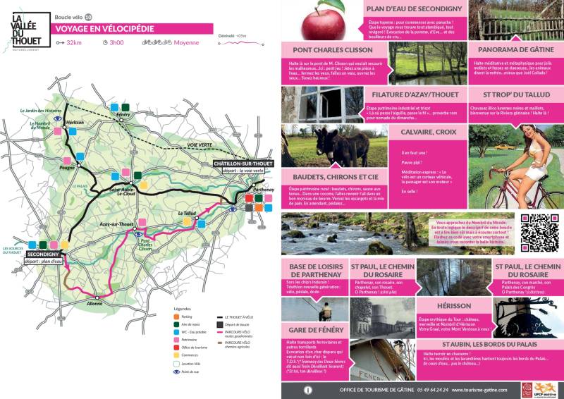 Randonnée : Boucle vélo en vallée du Thouet : Voyage en Vélocipédie