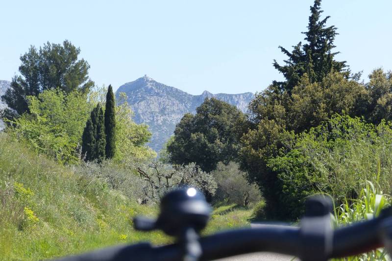 Randonnée : MOURIÈS - Alpilles-Roquemartine à vélo : la variante de Mouriès