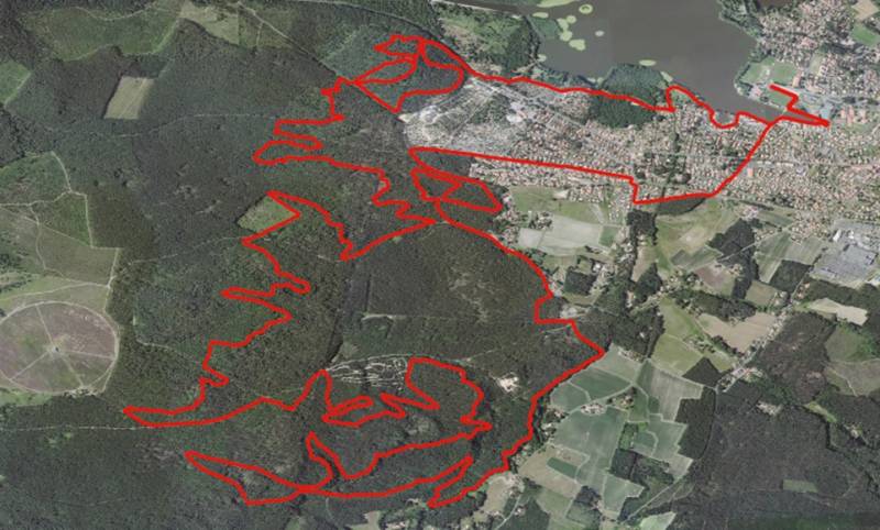 Randonnée : Parcours VTT rouge - Les Montagnottes