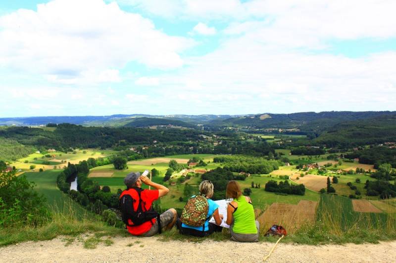 Randonnée : Point de vue sur la Vallée de la Vézère à la côte de Jor