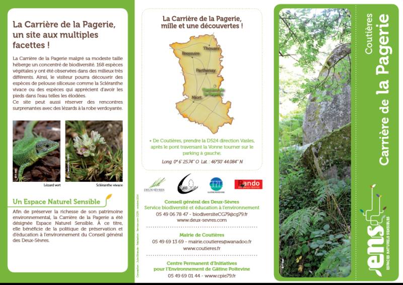 Randonnée : Sentier d'Interprétation de la Carrrière de la Pagerie