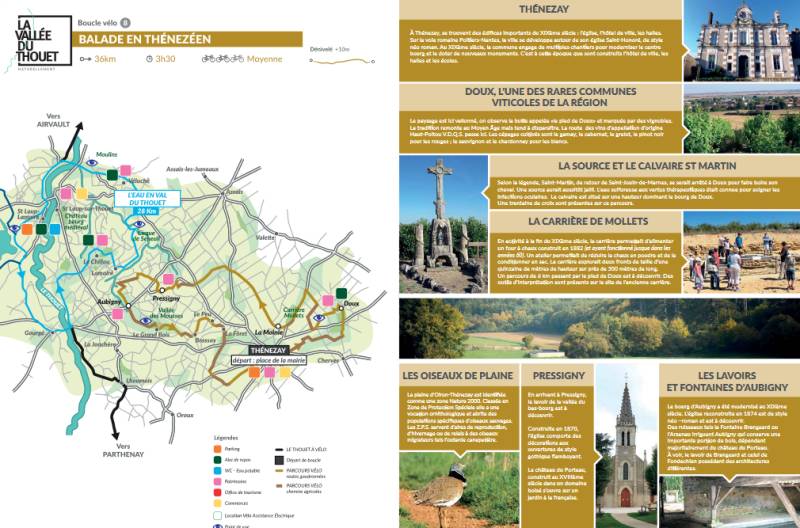 Randonnée : Boucle vélo en vallée du Thouet : Balade en Thènezéen