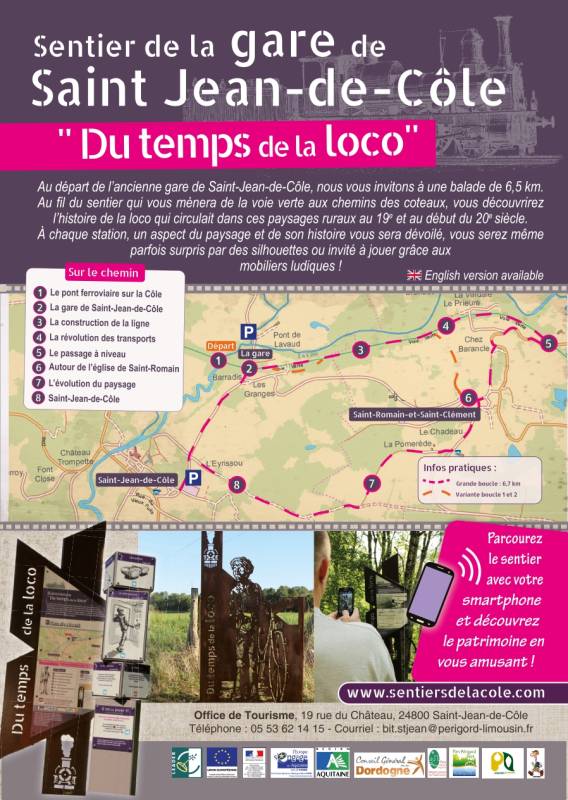 Randonnée : Sentier de la gare de Saint-Jean-de-Côle "Du temps de la loco"