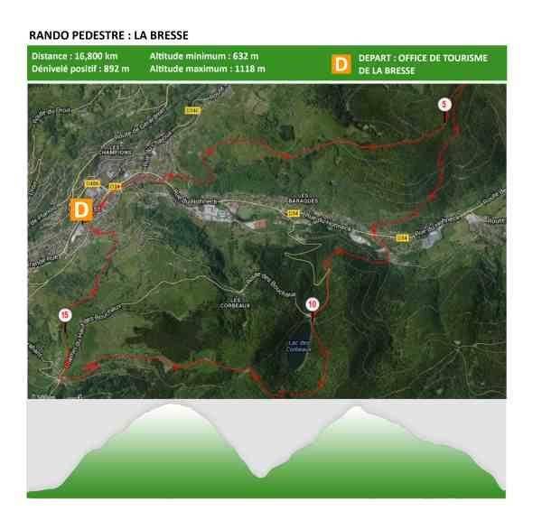 Randonnée : Circuit de randonnée pédestre de 16,8 km à La Bresse gpx a telecharger