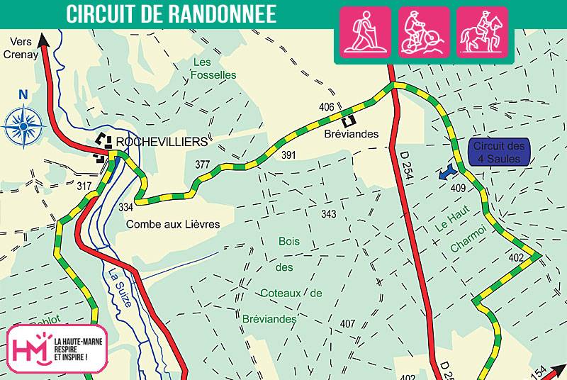 Randonnée : Rochevilliers - PR N°80