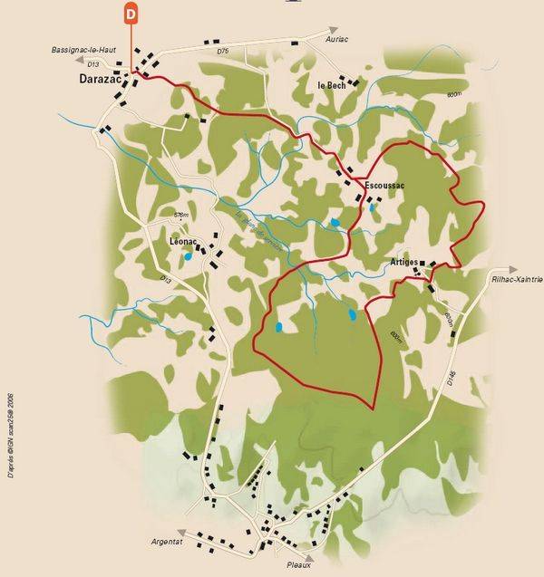 Randonnée : La chapelle d'Artiges