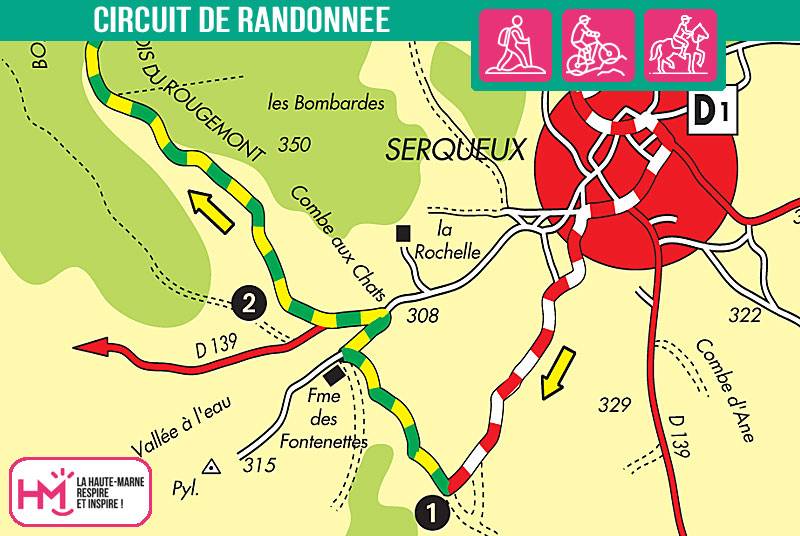 Randonnée : Les Bombardes - PR N°89