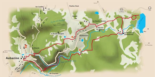 Randonnée : Le Coiroux : lac, torrent, canal