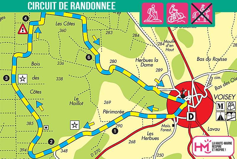Randonnée : Le bois des Cotes - PR N°63