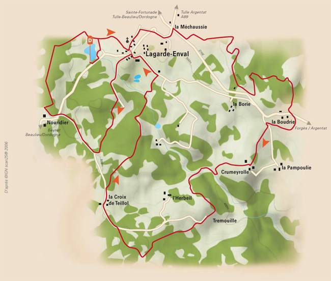 Randonnée : Circuit des ruisseaux et de la châtaigneraie