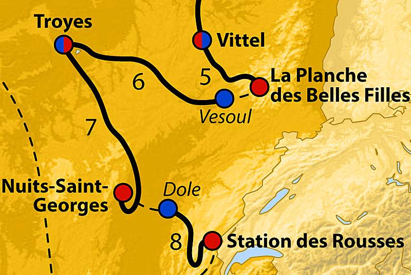 Randonnée : Tour de France 2017 - Etape N°6