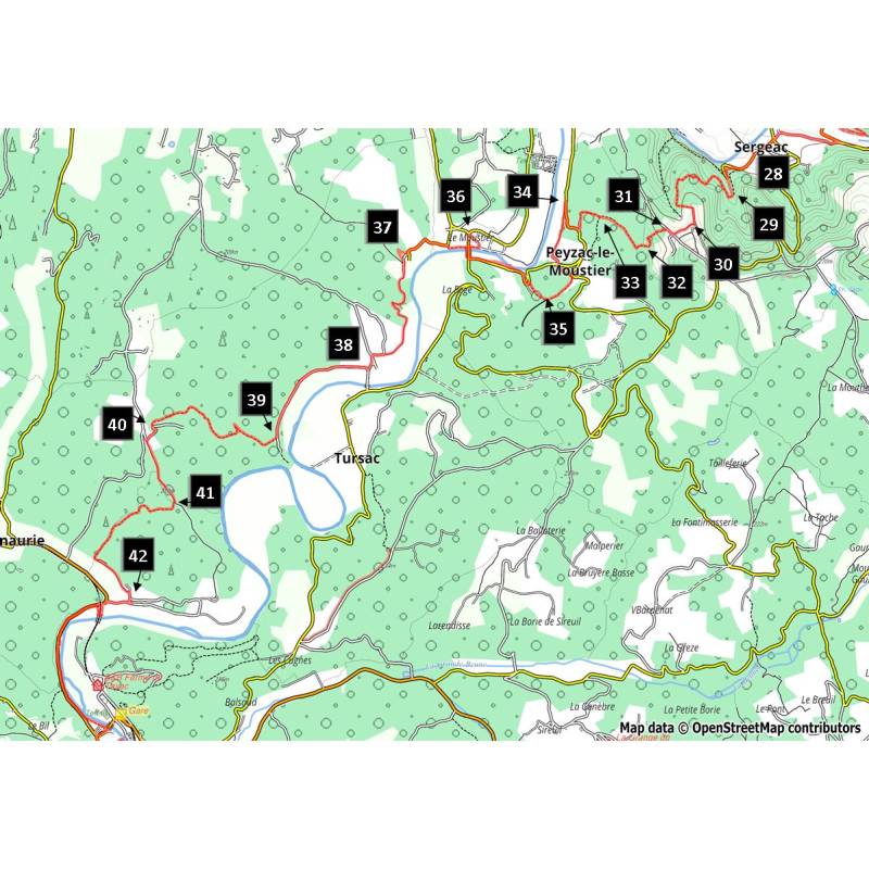 Randonnée : Dans les pas des Hommes de Lascaux Etape 4: Sergeac- Les Eyzies