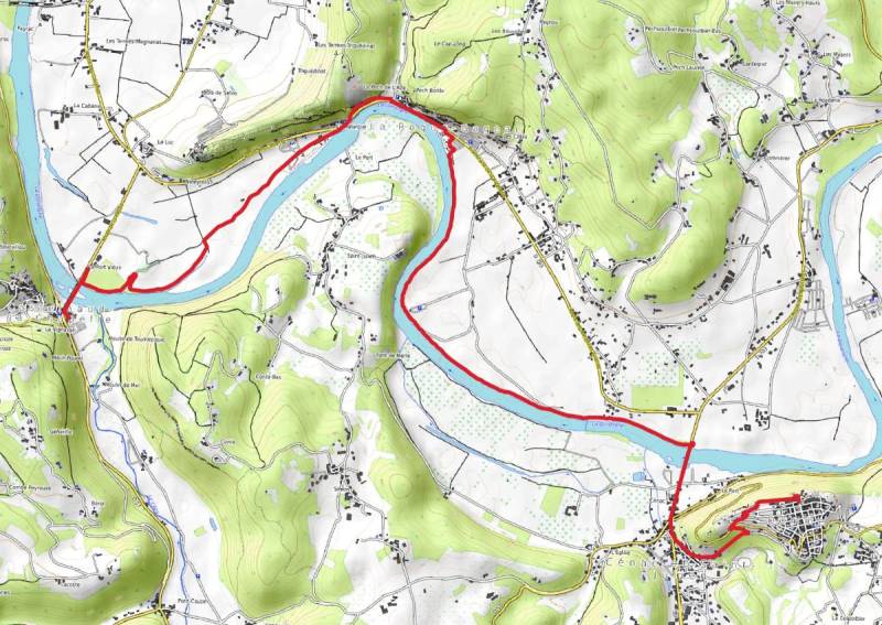 Randonnée : De Domme à Castelnaud en écomobilité - Entre 3 plus Beaux Villages de France