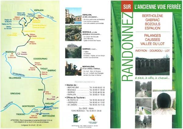 Randonnée : Ancienne voie ferrée Bertholène - Bozouls - Espalion