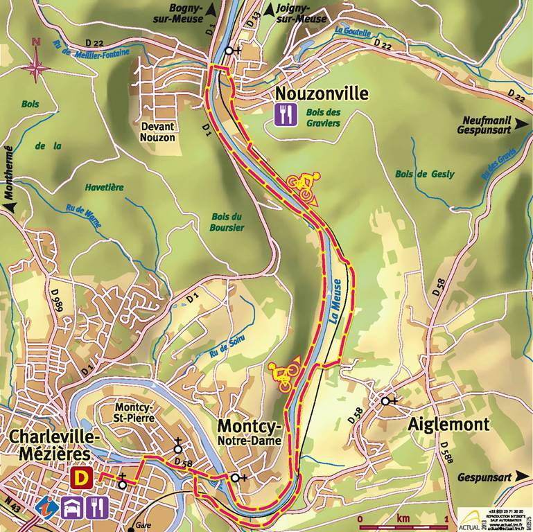 Randonnée : Voie verte Charleville-Mézières (Montcy Notre Dame) Nouzonville