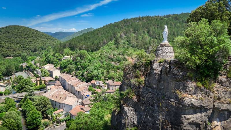 Randonnée : CIRCUIT N°1 LUNAS - LA VIERGE – SITE VTT-FFC GRAND ORB EN HAUT-LANGUEDOC