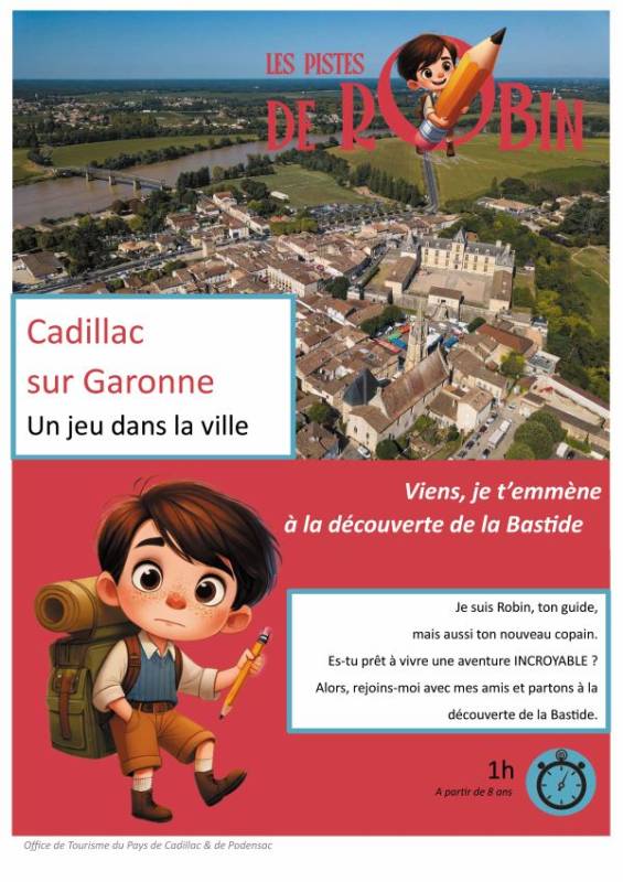 Randonnée : Les Pistes de Robin : Cadillac, un jeu dans la ville (8-12 ans)