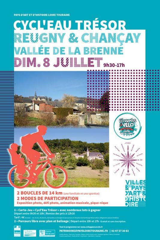 Randonnée : Cycl'Eau Trésor - Reugny & Chancay - Vallée de la Brenne