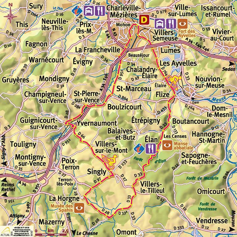 Randonnée : Balade à vélo: Entre Pays des Sources et Crêtes