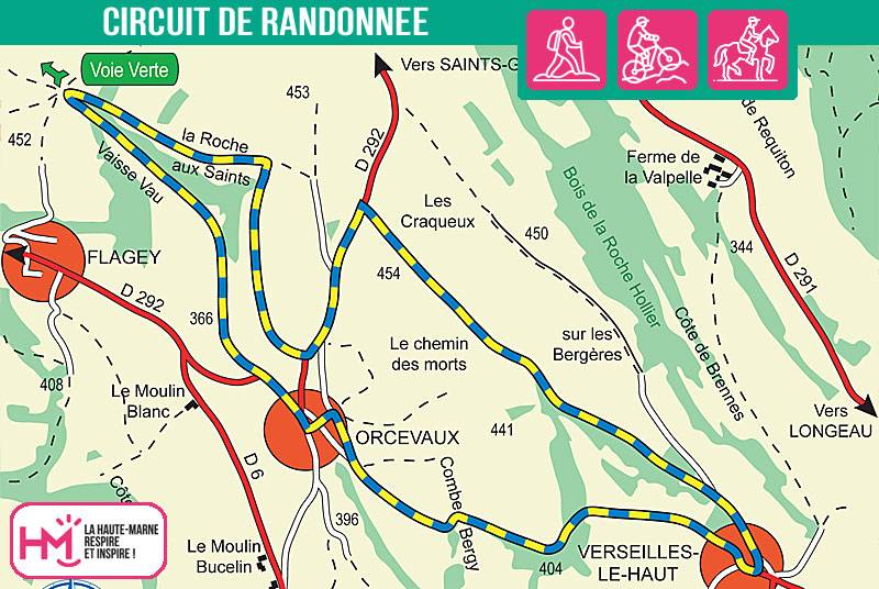 Illustration : Les coteaux du Plateau de Langres - PR N°60