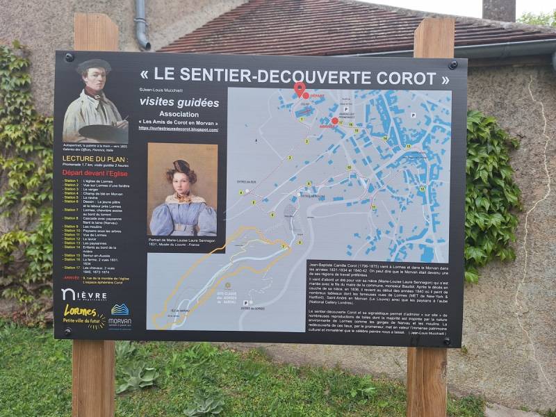 Illustration : Le Sentier-découverte Corot