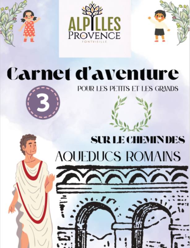 Illustration : Carnet d'Aventure: en voyage au temps des Romains