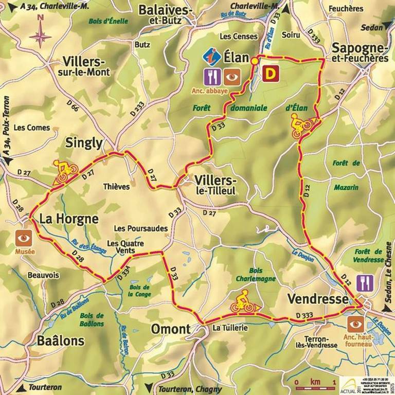 Randonnée : Balade à vélo dans le Pays des Sources et dans les Crêtes