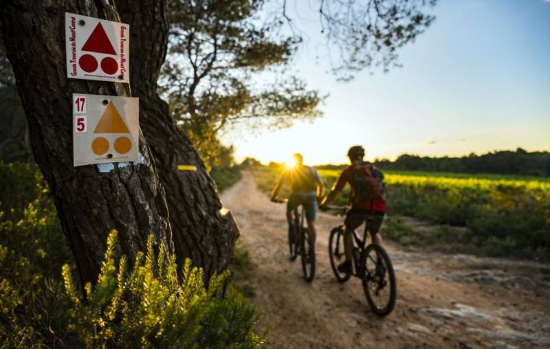 Illustration : CIRCUIT VTT 5 : LA VIA DOMITIA - ESPACE VTT/GRAVEL CAP D'AGDE MÉDITERRANÉE