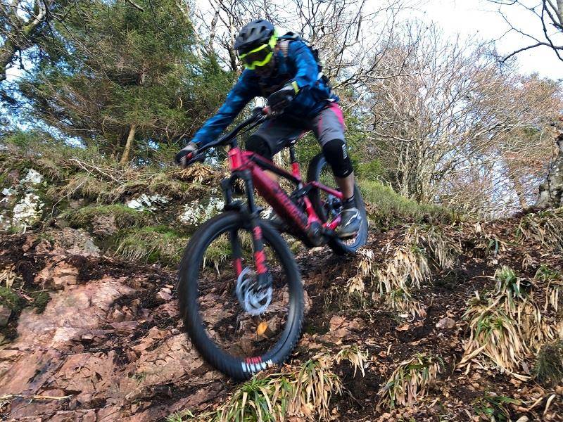 Illustration : Piste de VTT enduro - La  Houe