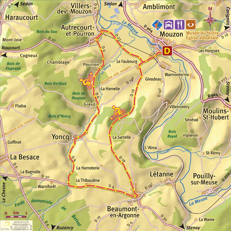Randonnée : Cyclotourisme - Les Routes de l'Histoire