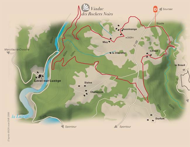 Randonnée : Du plateau Soursacois aux gorges de la Luzège